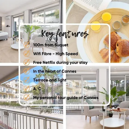 Apartment Le Louis Blanc - Hypercentre - 100m Suquet - Ac